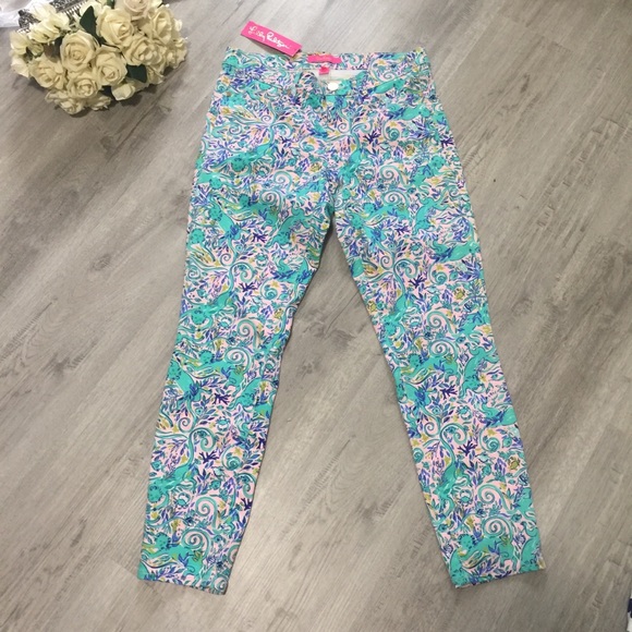 NWT Lilly Pulitzer South Ocean Skinny Crop - Picture 2 of 9